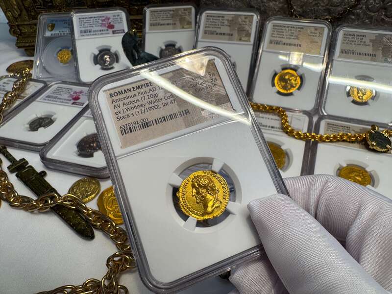 Roman Empire "Pius" NGC MS 5x3 Fine Style 60