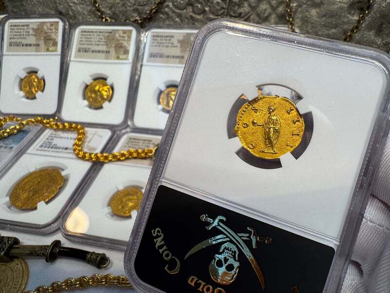 Roman Empire "Pius" NGC MS 5x3 Fine Style 23