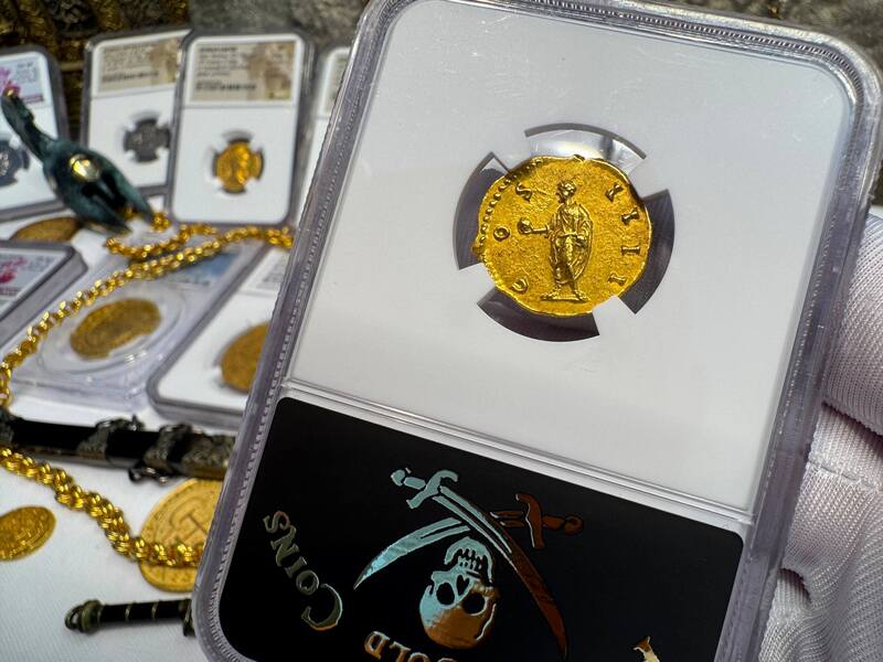 Roman Empire "Pius" NGC MS 5x3 Fine Style 11