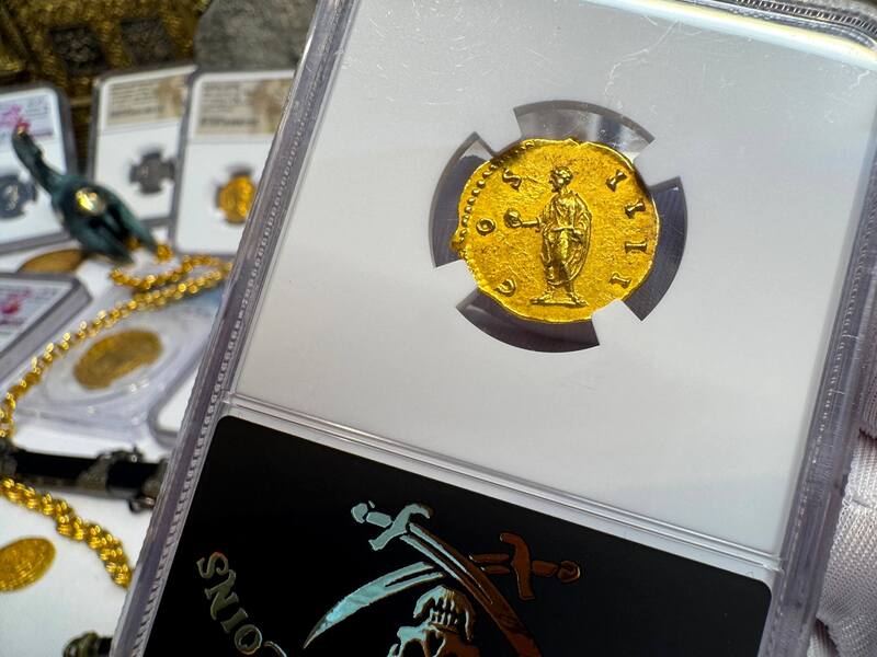 Roman Empire "Pius" NGC MS 5x3 Fine Style 12