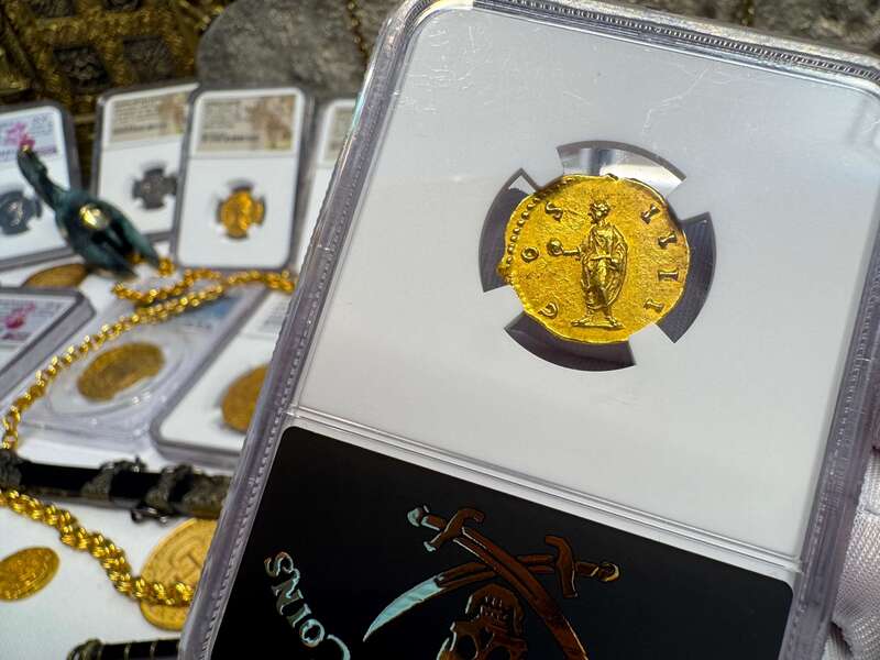 Roman Empire "Pius" NGC MS 5x3 Fine Style 13