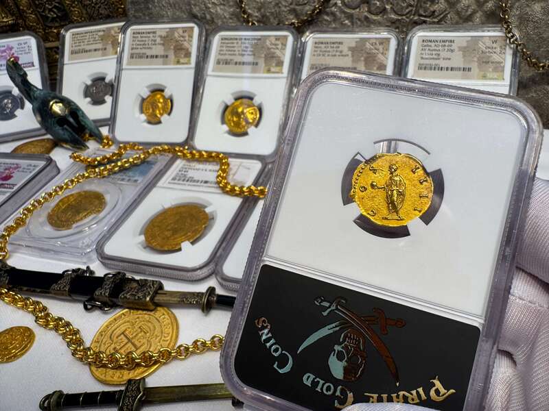 Roman Empire "Pius" NGC MS 5x3 Fine Style 25