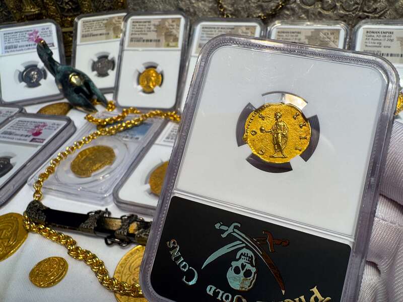 Roman Empire "Pius" NGC MS 5x3 Fine Style 26