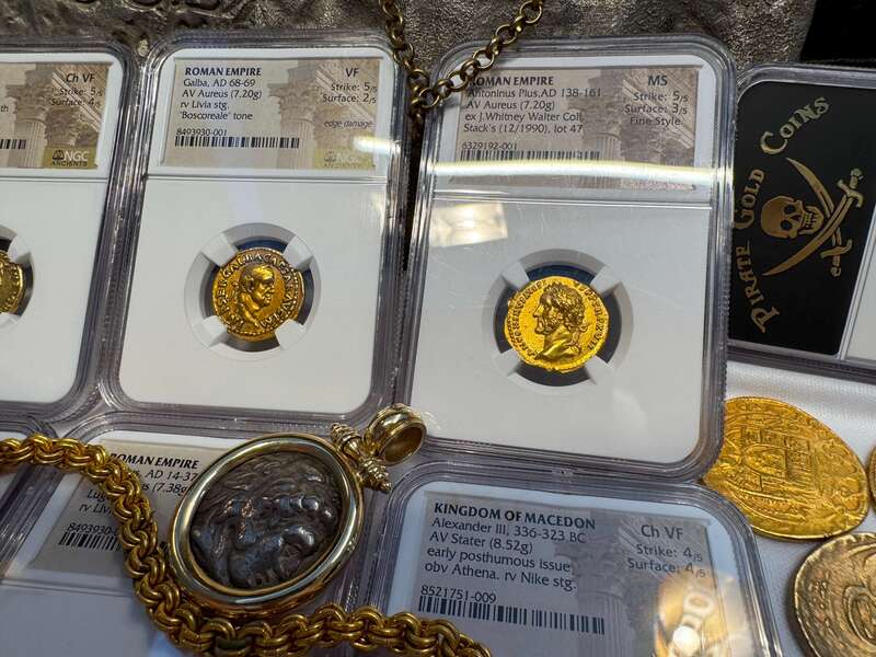 Roman Empire "Pius" NGC MS 5x3 Fine Style 30