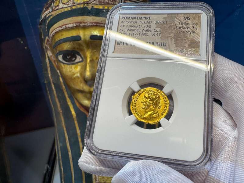 Roman Empire "Pius" NGC MS 5x3 Fine Style 7