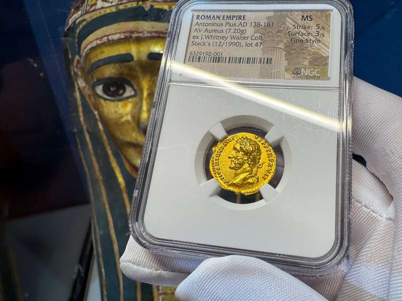 Roman Empire "Pius" NGC MS 5x3 Fine Style 8