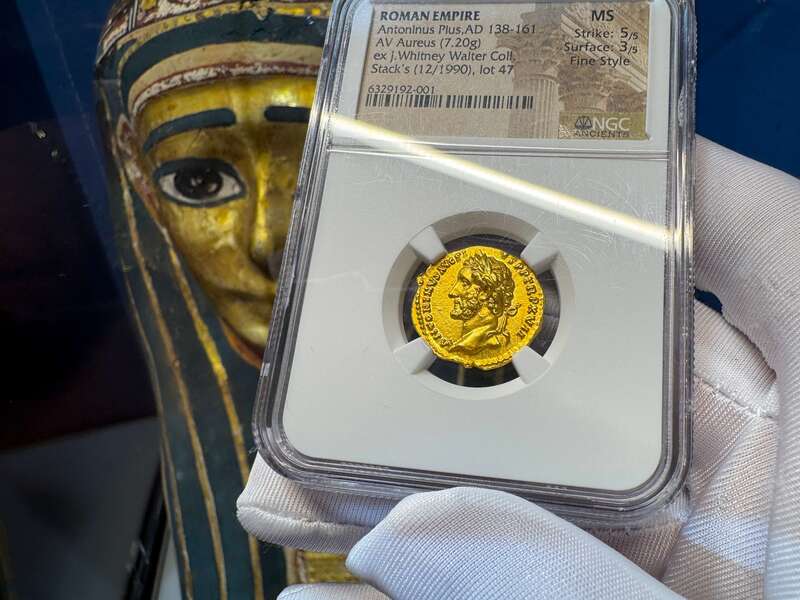 Roman Empire "Pius" NGC MS 5x3 Fine Style 9