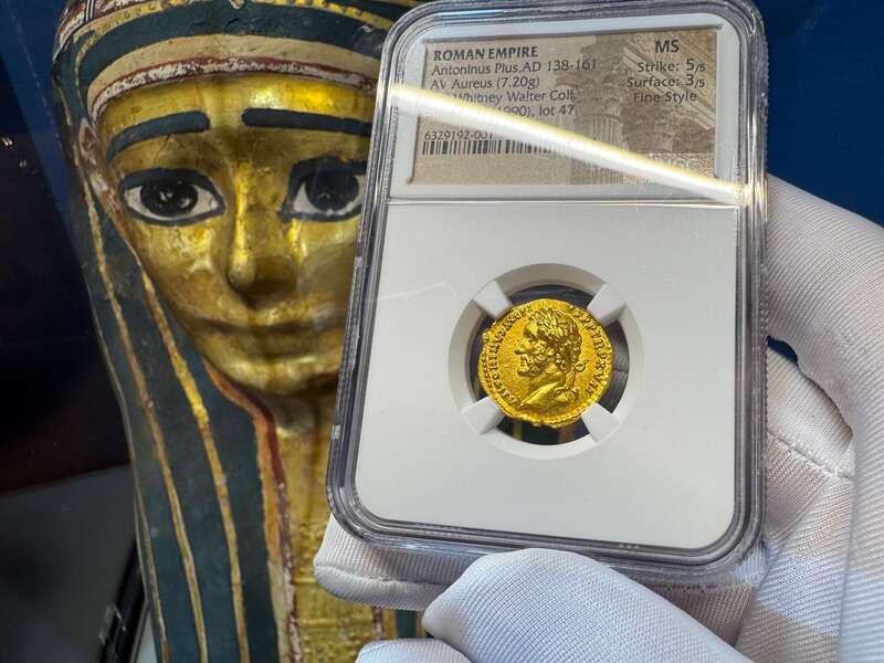 Roman Empire "Pius" NGC MS 5x3 Fine Style 10