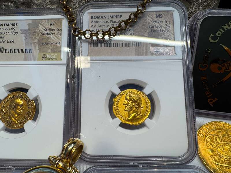 Roman Empire "Pius" NGC MS 5x3 Fine Style 48