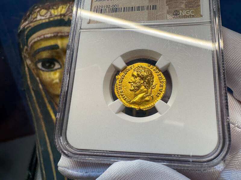 Roman Empire "Pius" NGC MS 5x3 Fine Style 66
