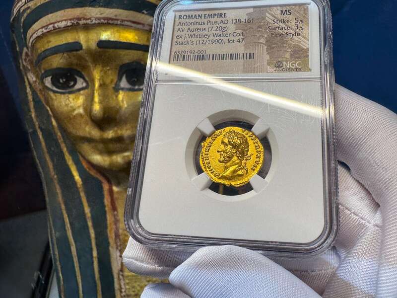 Roman Empire "Pius" NGC MS 5x3 Fine Style 67