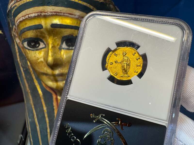 Roman Empire "Pius" NGC MS 5x3 Fine Style 37