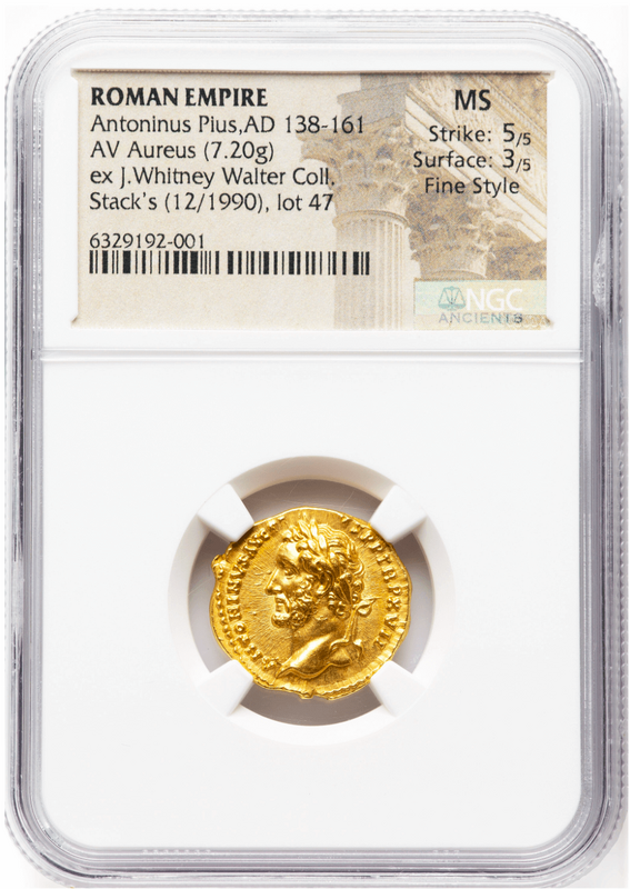 Roman Empire "Pius" NGC MS 5x3 Fine Style 5