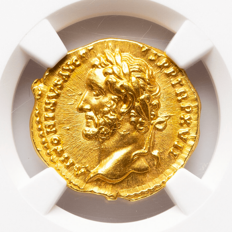 Roman Empire "Pius" NGC MS 5x3 Fine Style 6