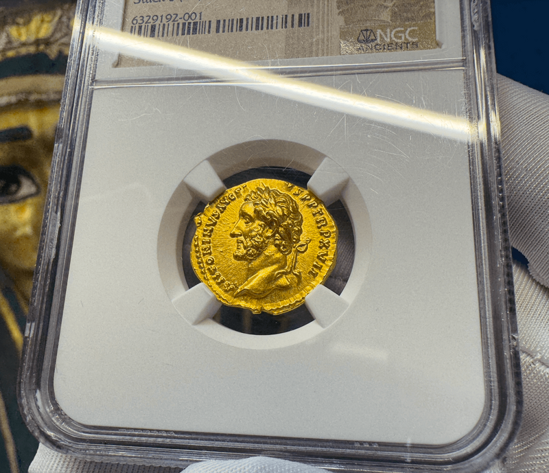 Roman Empire "Pius" NGC MS 5x3 Fine Style 71