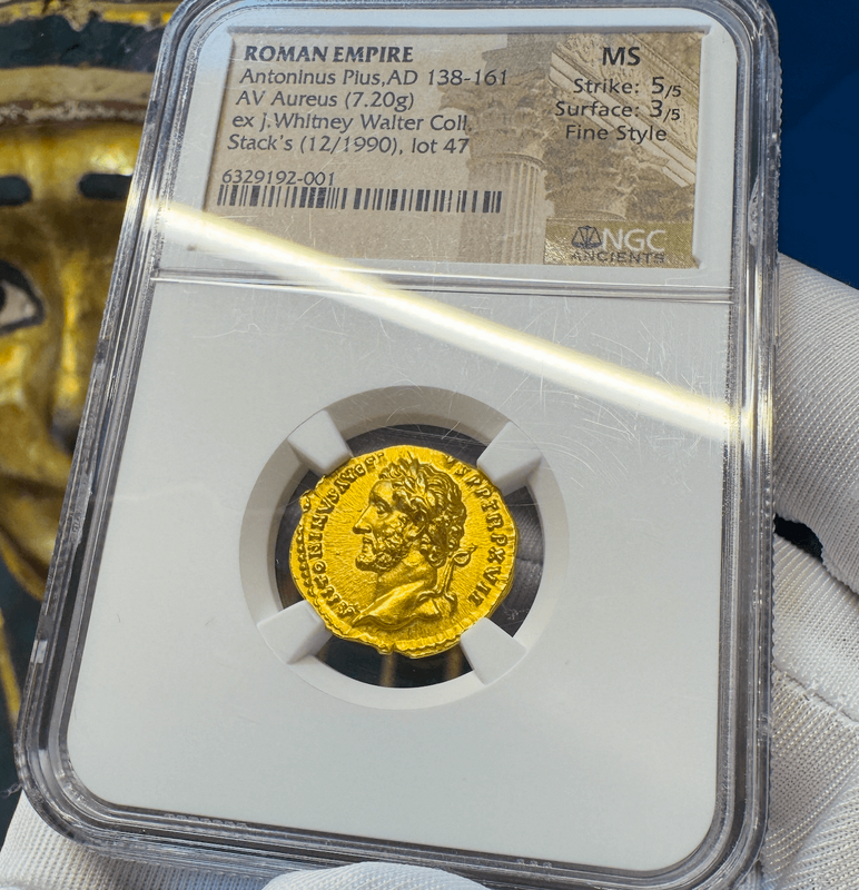 Roman Empire "Pius" NGC MS 5x3 Fine Style