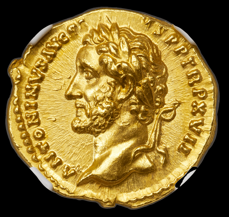 Roman Empire "Pius" NGC MS 5x3 Fine Style 19