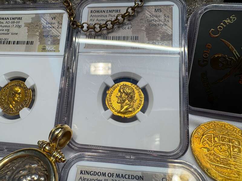 Roman Empire "Pius" NGC MS 5x3 Fine Style 51