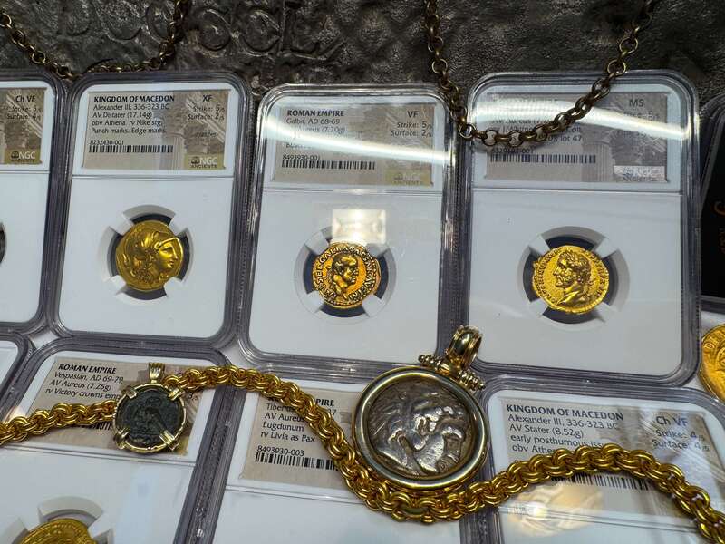 Roman Empire "Pius" NGC MS 5x3 Fine Style 42