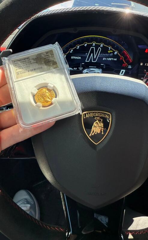 Roman Empire "Septimius Severus" Aureus NGC XF 5x1 56