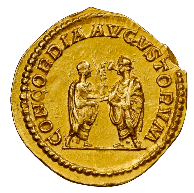 Roman Empire "Septimius Severus" Aureus NGC XF 5x1 3