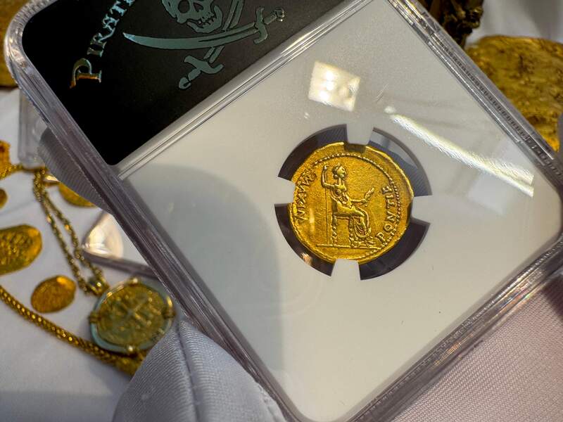 Roman Empire Tiberius "12 Caesar" 14-37AD NGC XF 5x3 2