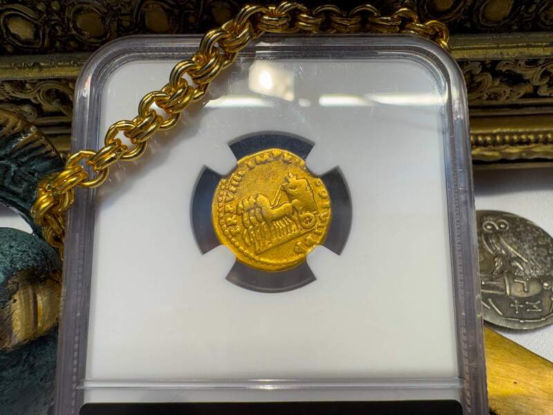 Roman Empire "Titus" 79-81AD NGC F 5x4 5