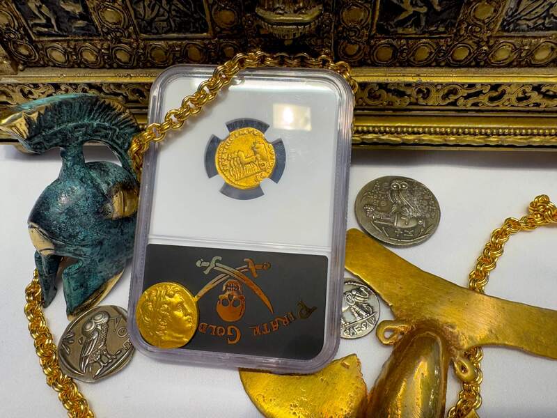 Roman Empire "Titus" 79-81AD NGC F 5x4 22