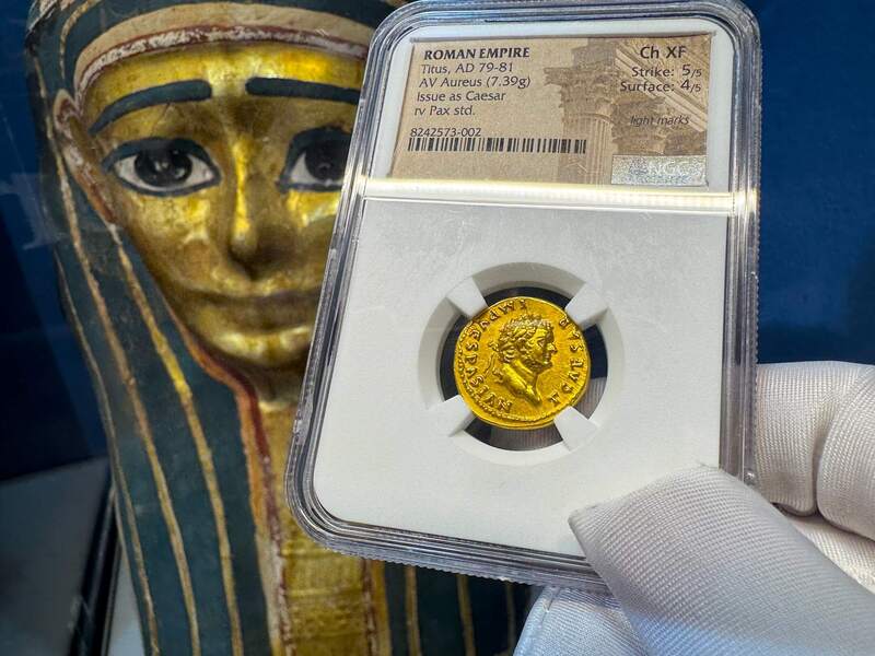 Roman Empire "Titus" NGC XF 5x4 20