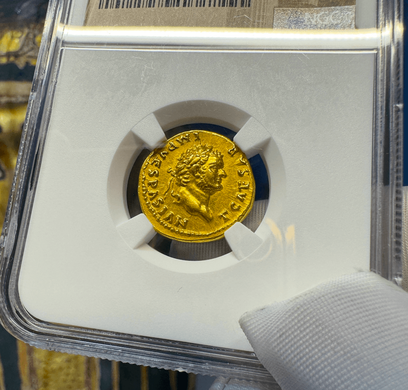 Roman Empire "Titus" NGC XF 5x4 2