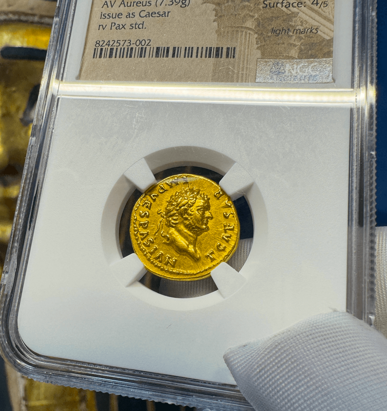 Roman Empire "Titus" NGC XF 5x4 4