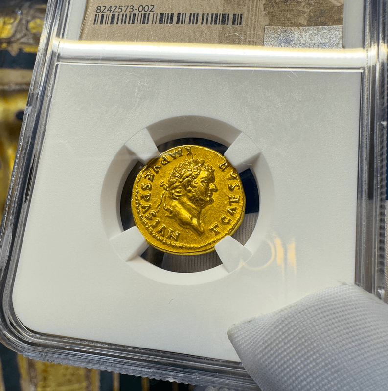 Roman Empire "Titus" NGC XF 5x4 3