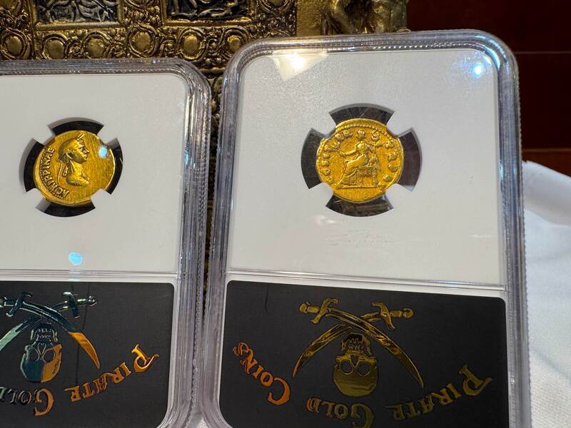 Roman Empire "Vespasian" 69-79AD NGC F 5x3 9