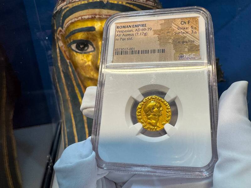 Roman Empire "Vespasian" 69-79AD NGC F 5x3 17