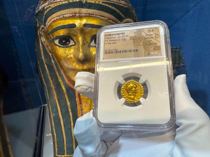 Roman Empire "Vespasian" 69-79AD NGC F 5x3 19