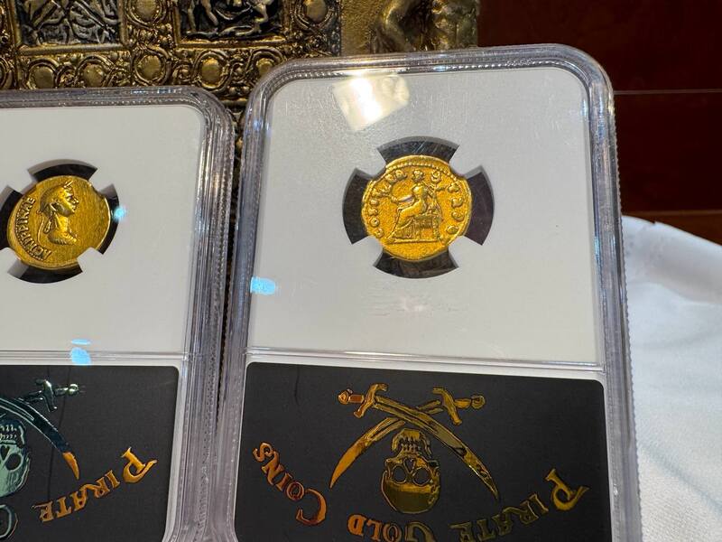 Roman Empire "Vespasian" 69-79AD NGC F 5x3 11