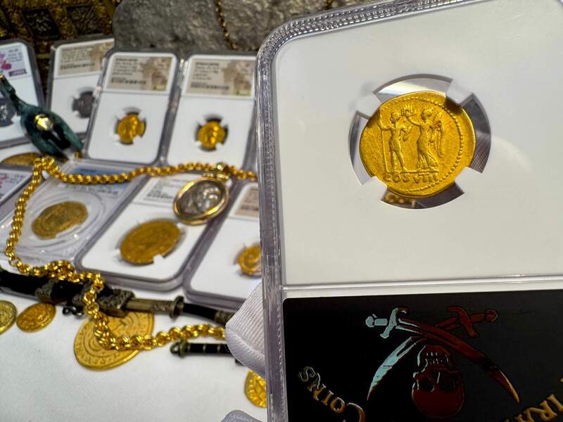 Roman Empire "Vespasian" Aureus NGC ChF 5x3 10