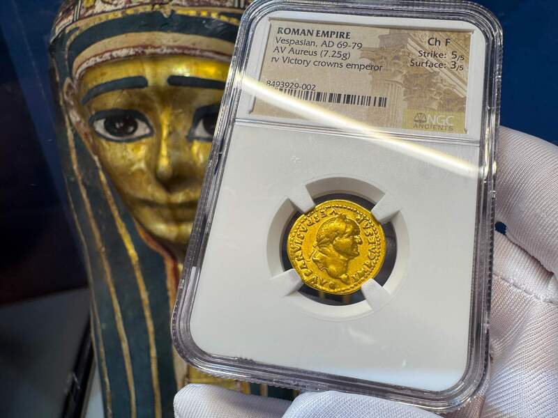 Roman Empire "Vespasian" Aureus NGC ChF 5x3 20