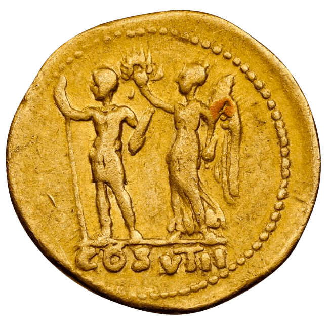 Roman Empire "Vespasian" Aureus NGC ChF 5x3 2