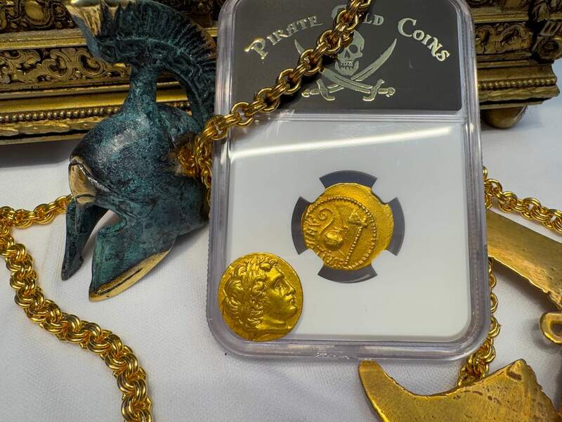 Roman Empire "Julius Caesar" 44AD NGC VF 4x2 16