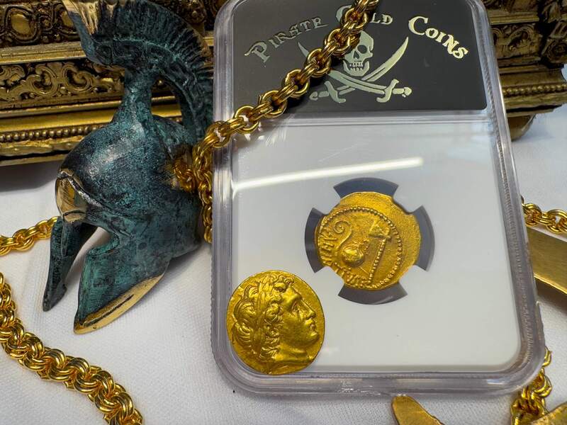 Roman Empire "Julius Caesar" 44AD NGC VF 4x2 15