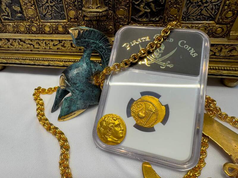 Roman Empire "Julius Caesar" 44AD NGC VF 4x2 23