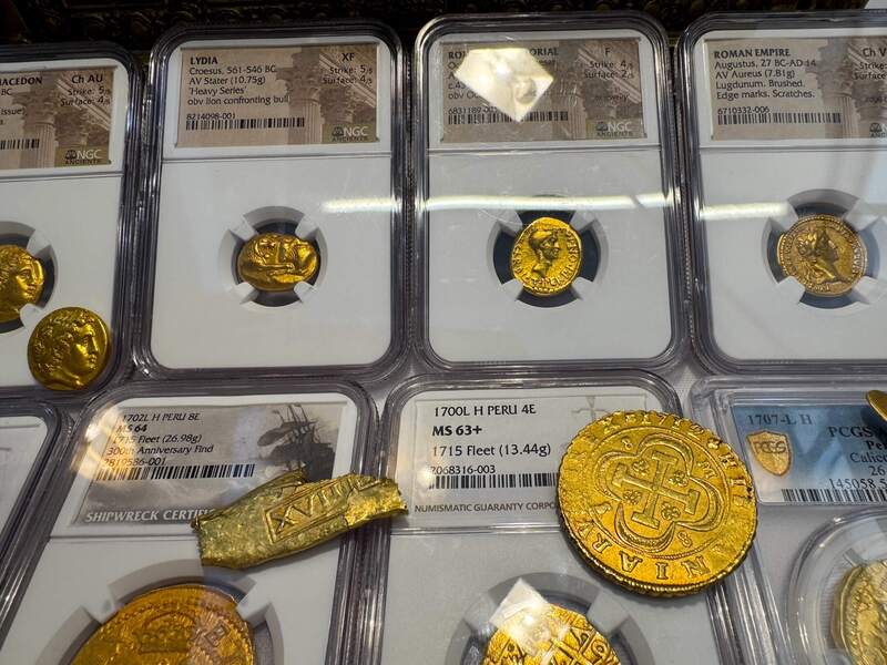 Roman Imperatorial "Octavian" 43AD NGC F 4x2 38