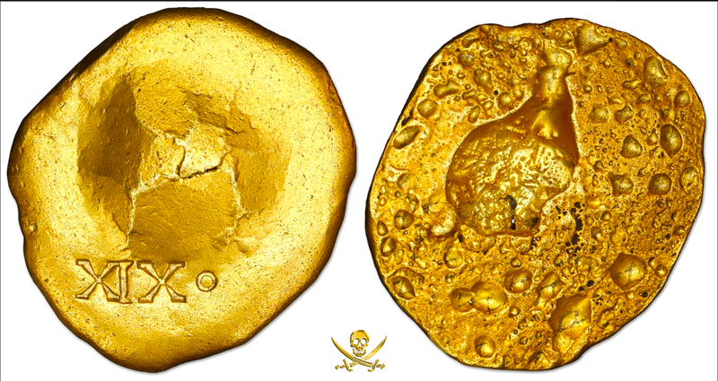 Gold Disk from the 1715 Fleet Shipwreck - 1 of only 2 Known! 2