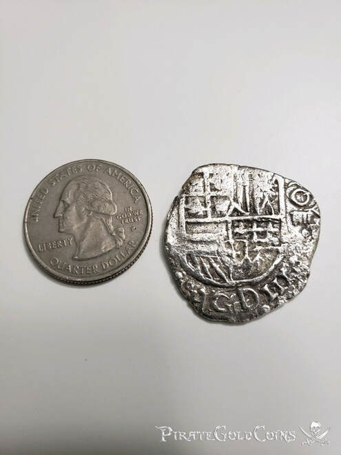 Bolivia 4 Reales Philip III from "Atocha 1622 Shipwreck" Grade 1