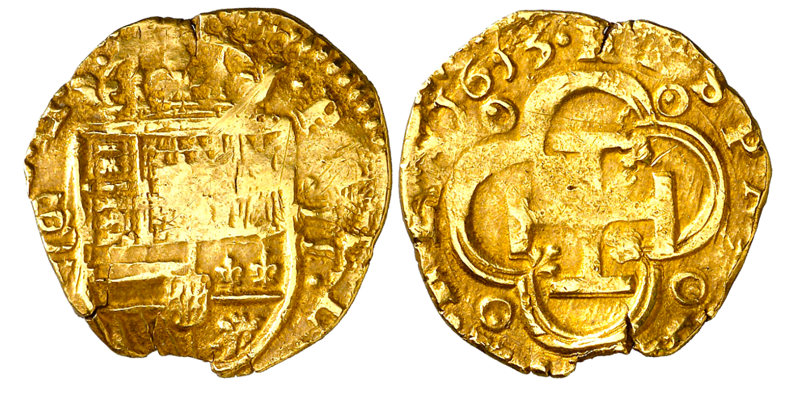 Spain 2 Escudos 1613 "Dated" RAW - to be Pendant