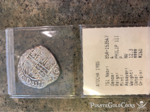 Bolivia 4 Reales Philip III from "Atocha 1622 Shipwreck" Grade 1 2