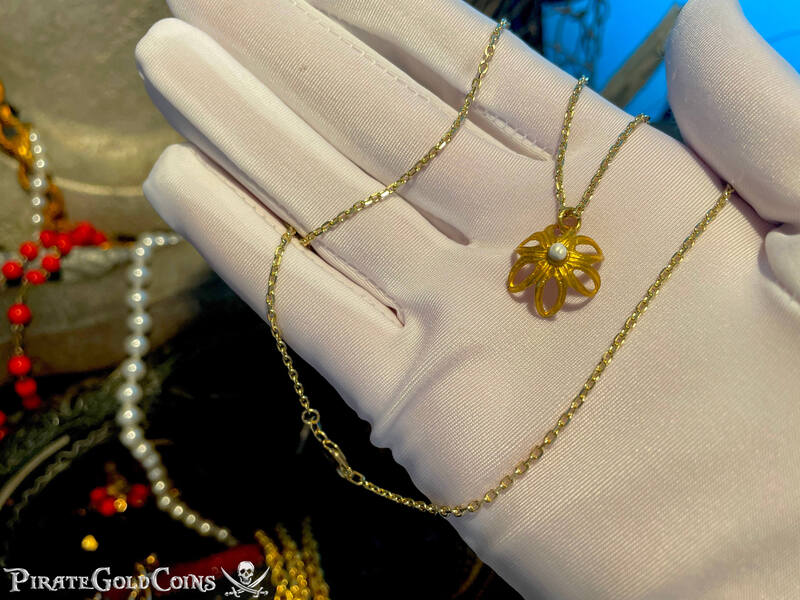 Santa Margarita Gold Florette and Shipwreck Pearl Artifact 3