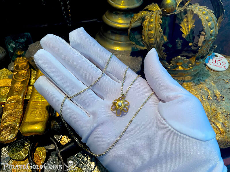 Santa Margarita Gold Florette and Shipwreck Pearl Artifact 8