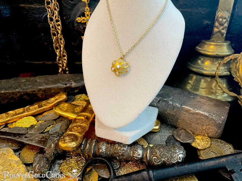 Santa Margarita Gold Florette and Shipwreck Pearl Artifact 13